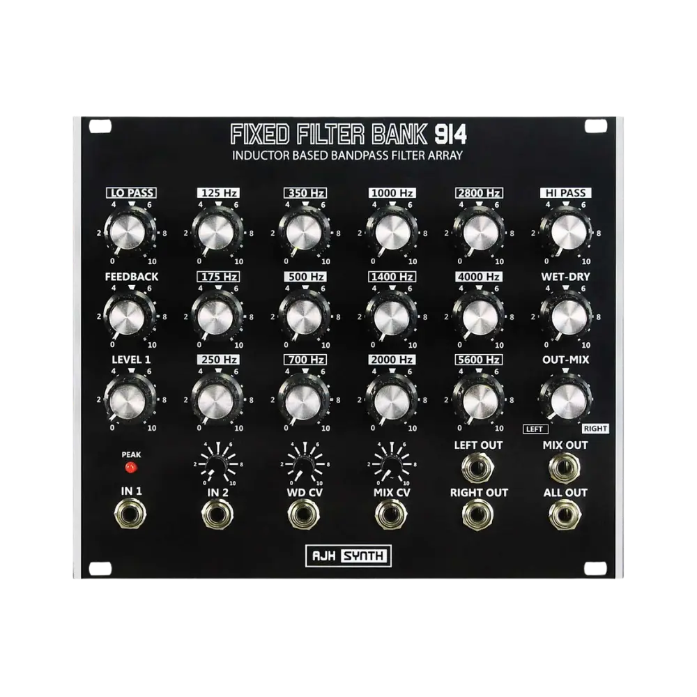 AJH Synth FFB914 Fixed Filter Bank 14 段電感式固定濾波器組 Eurorack 模組 - 主圖