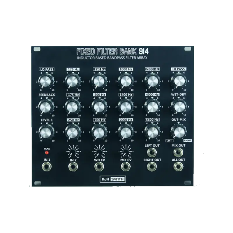 AJH Synth FFB914 Fixed Filter Bank 14 段電感式固定濾波器組 Eurorack 模組 - 主圖