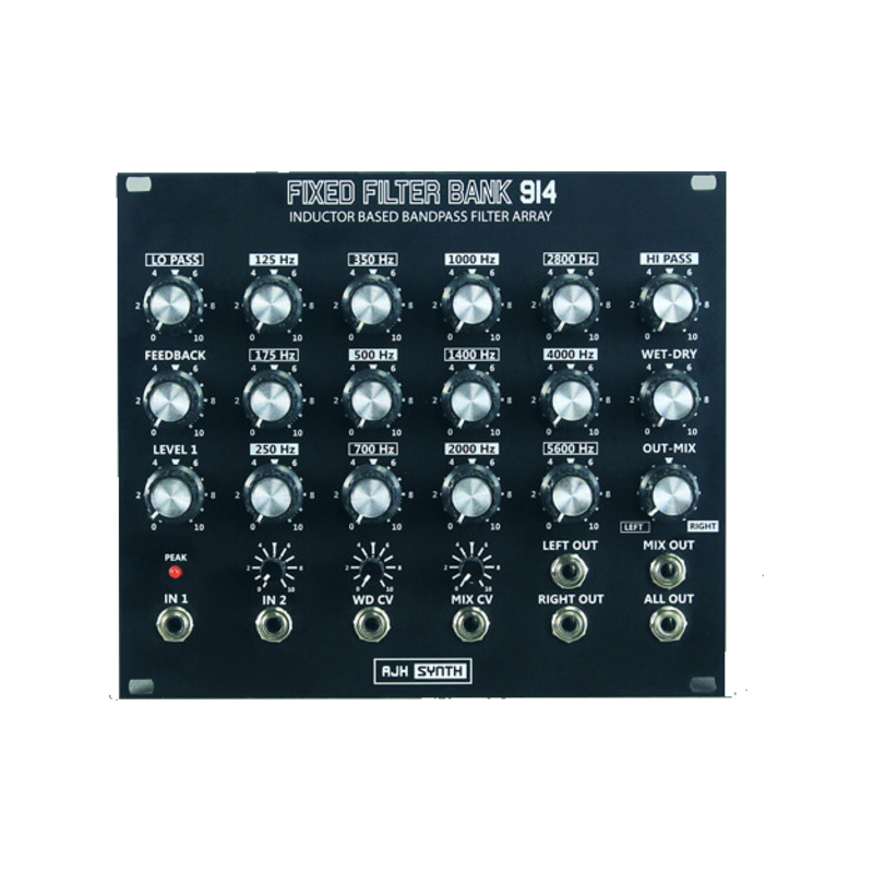 AJH Synth FFB914 Fixed Filter Bank 14 段電感式固定濾波器組 Eurorack 模組 - 產品圖片 1