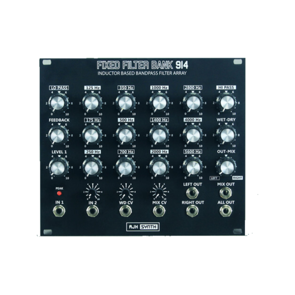 AJH Synth FFB914 Fixed Filter Bank 14 段電感式固定濾波器組 Eurorack 模組 - Filter