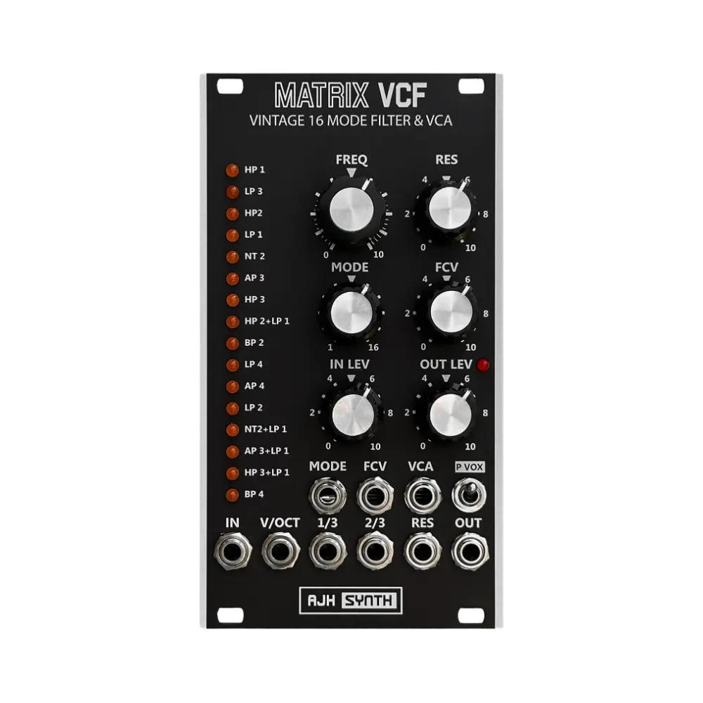AJH Synth Matrix VCF & VCA 16 模式類比濾波器 Eurorack 模組 - 主圖