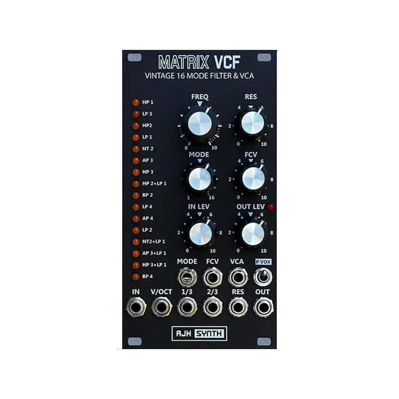 AJH Synth Matrix VCF & VCA 16 模式類比濾波器 Eurorack 模組 - 主圖