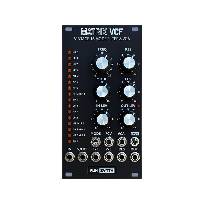 AJH Synth Matrix VCF & VCA 16 模式類比濾波器 Eurorack 模組 - 產品圖片 1