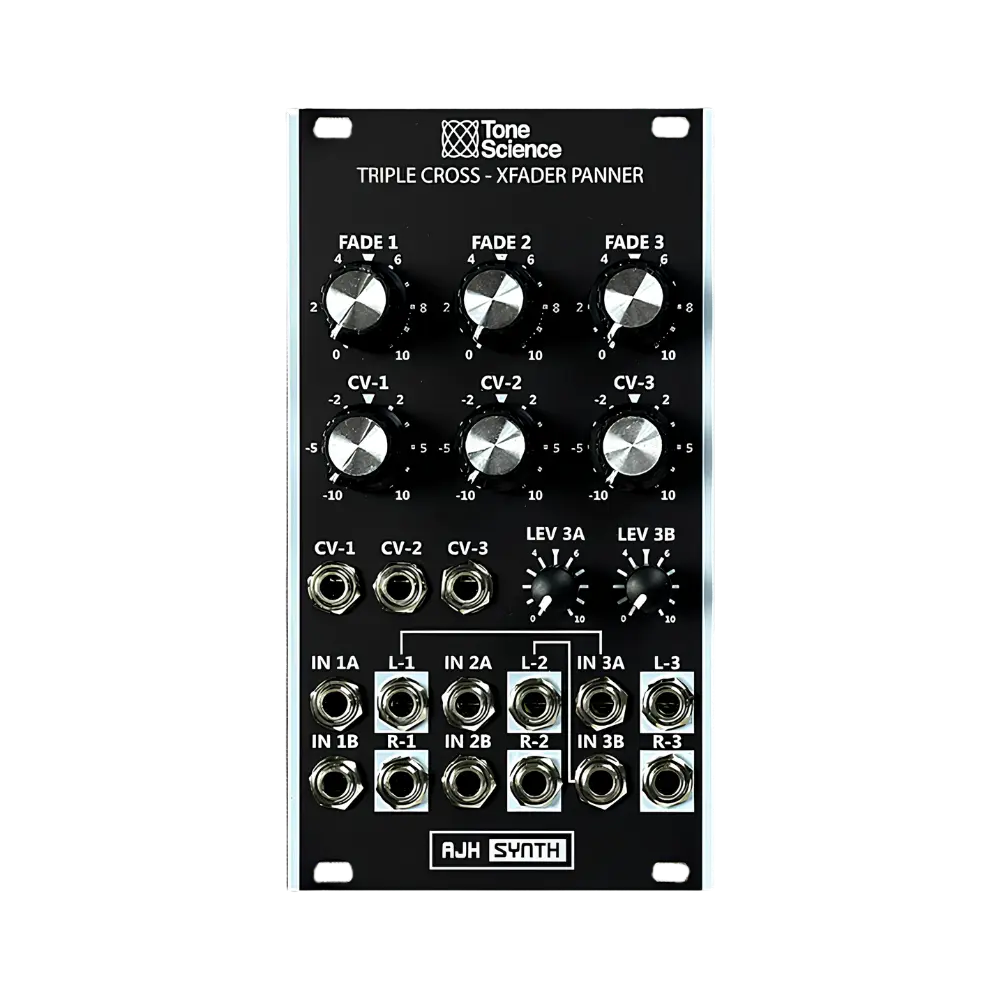 AJH Synth Tone Science Triple Cross 三路交叉淡化／相位移動器 Eurorack 模組 - 主圖