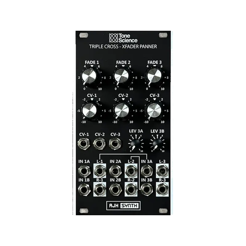 AJH Synth Tone Science Triple Cross 三路交叉淡化／相位移動器 Eurorack 模組 - 主圖