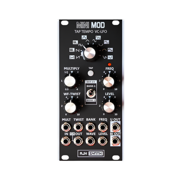 AJH Synth MiniMod Tap Tempo VC-LFO 點擊速度低頻振盪器 Eurorack 模組 - LFO