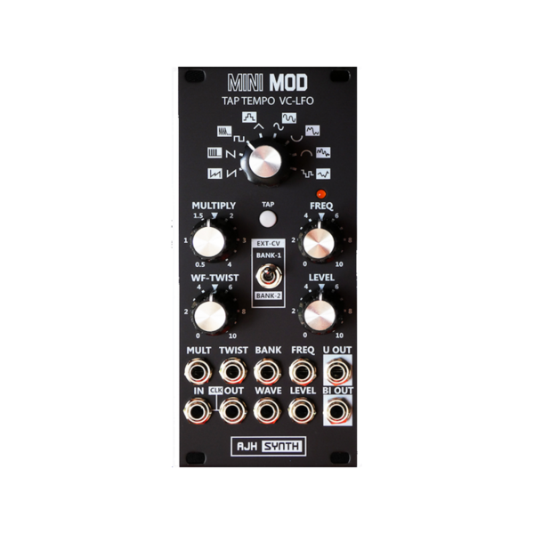 AJH Synth MiniMod Tap Tempo VC-LFO 點擊速度低頻振盪器 Eurorack 模組 - LFO