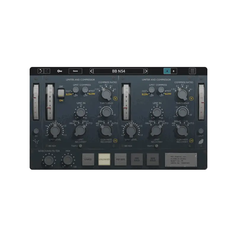 KIT Plugins BB N54 Neve 2254 Compressor 效果器 Plugin (下載版) - 主圖