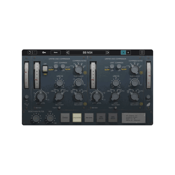KIT Plugins BB N54 Neve 2254 Compressor 效果器 Plugin (下載版) - 效果器軟體 Plugin