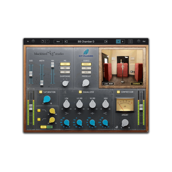 KIT Plugins BB Chamber D 實體 Reverb 效果器 Plugin (下載版) - 效果器軟體 Plugin
