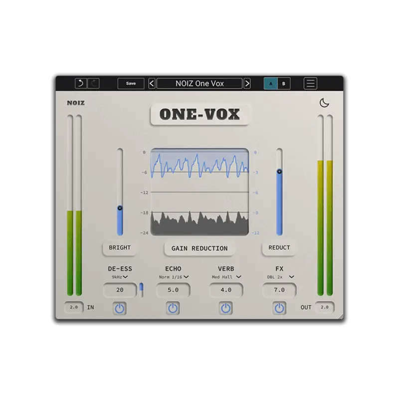 KIT Plugins NOIZ One Vox 人聲處理 Plugin (下載版) - 主圖