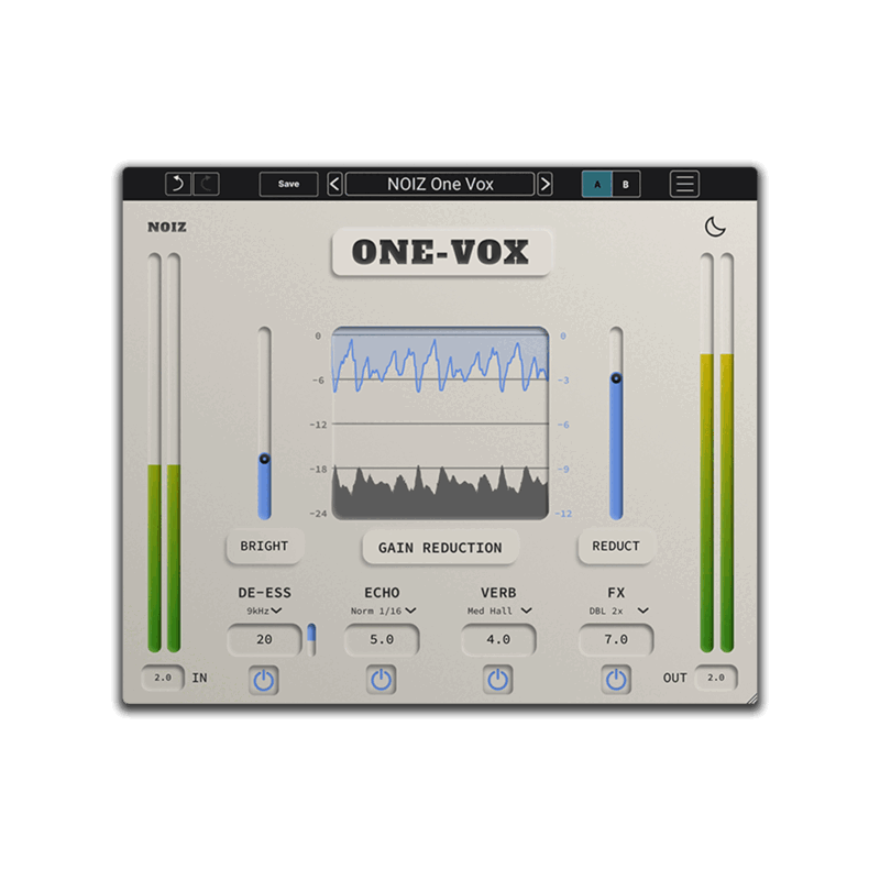 KIT Plugins NOIZ One Vox 人聲處理 Plugin (下載版) - 產品圖片 1