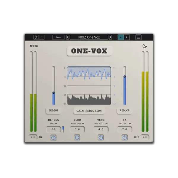 KIT Plugins NOIZ One Vox 人聲處理 Plugin (下載版) - 人聲 / 音準校正軟體