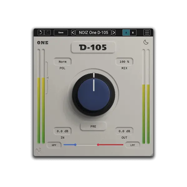KIT Plugins NOIZ One D-105 單旋鈕飽和效果器 Plugin (下載版) - 效果器軟體 Plugin