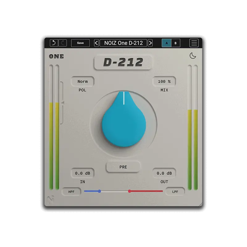 KIT Plugins NOIZ One D-212 單旋鈕飽和效果器 Plugin (下載版) - 主圖