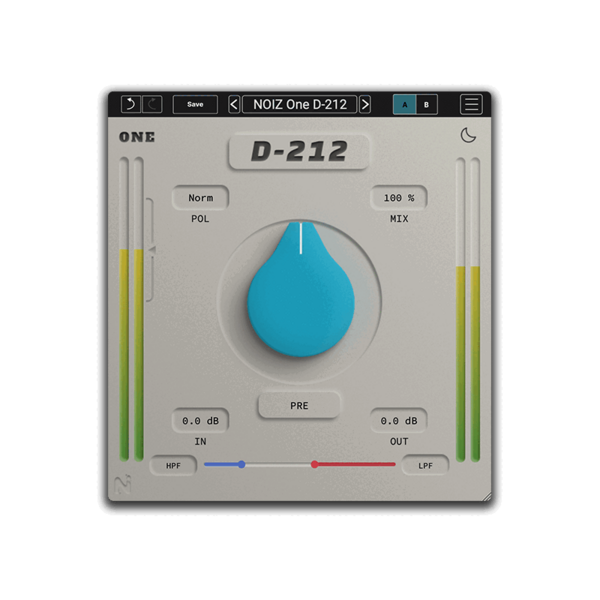 KIT Plugins NOIZ One D-212 單旋鈕飽和效果器 Plugin (下載版) - 效果器軟體 Plugin