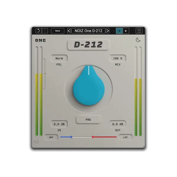 KIT Plugins NOIZ One D-212 單旋鈕飽和效果器 Plugin (下載版) - 效果器軟體 Plugin
