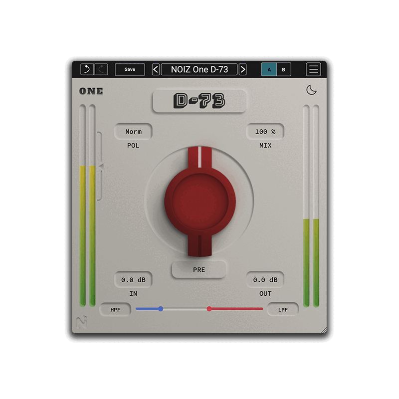KIT Plugins NOIZ One D-73 單旋鈕飽和效果器 Plugin (下載版) - 產品圖片 1