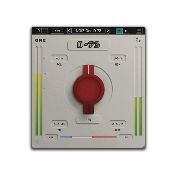 KIT Plugins NOIZ One D-73 單旋鈕飽和效果器 Plugin (下載版) - 效果器軟體 Plugin
