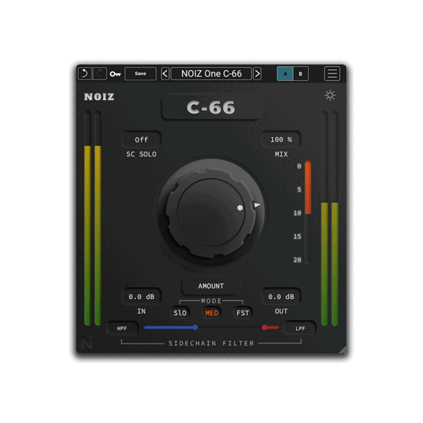 KIT Plugins NOIZ One C-66 單旋鈕 Compressor 效果器 Plugin (下載版) - 效果器軟體 Plugin
