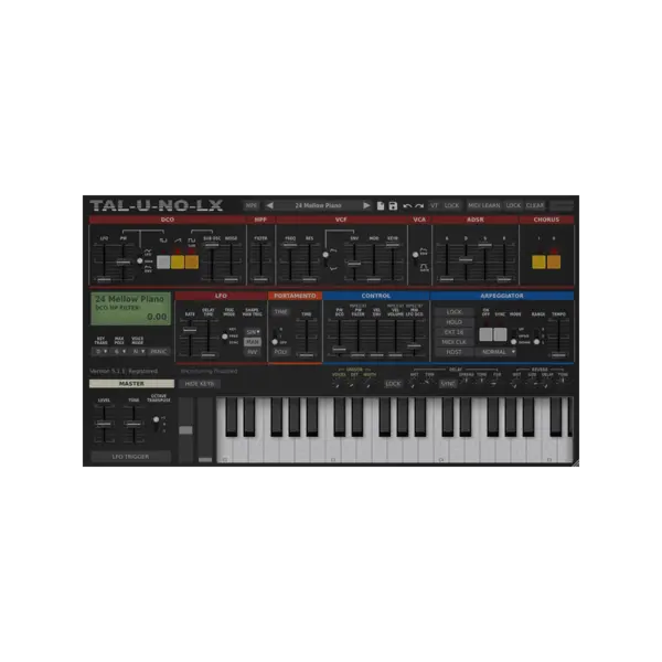 TAL Software U-No-LX Juno 60 類比建模合成器 Plugin (下載版) - 音源軟體 Plugin 