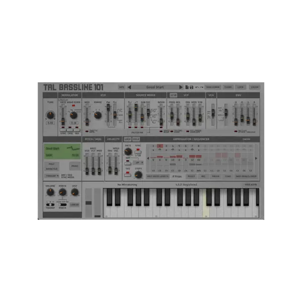 TAL Software BassLine-101 SH-101 單音合成器 Plugin (下載版) - 音源軟體 Plugin 