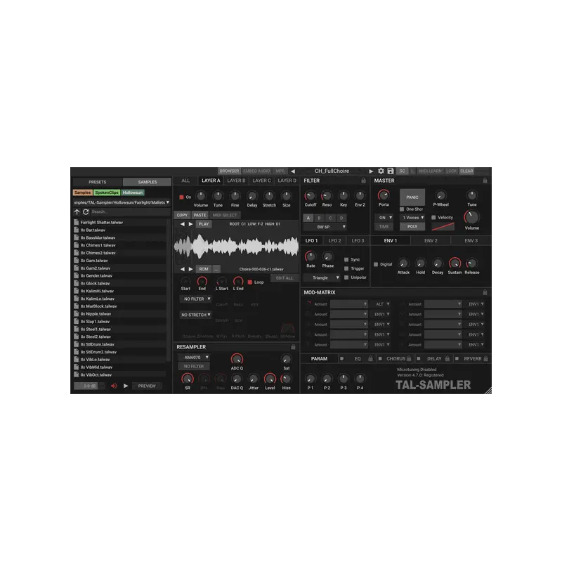 TAL Software Sampler 復古取樣器 Plugin (下載版) - 主圖