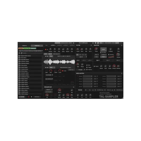 TAL Software Sampler 復古取樣器 Plugin (下載版) - 音源軟體 Plugin 