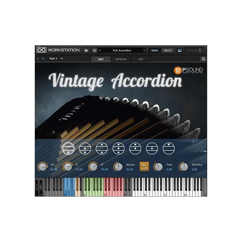 PSound Vintage Accordion 60 年代義大利手風琴音源 Plugin (下載版) - 主圖
