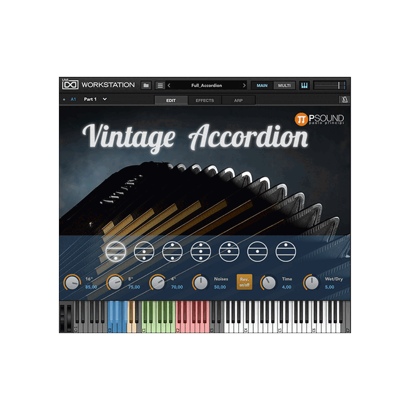 PSound Vintage Accordion 60 年代義大利手風琴音源 Plugin (下載版) - 產品圖片 1