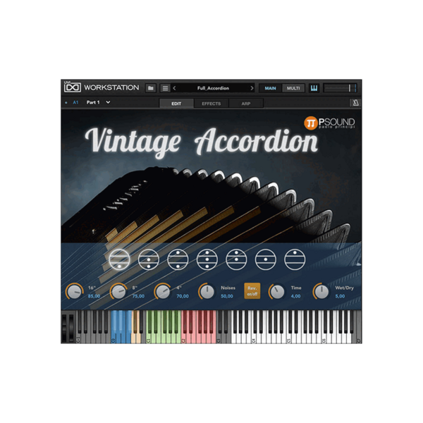 PSound Vintage Accordion 60 年代義大利手風琴音源 Plugin (下載版) - 音源軟體 Plugin 