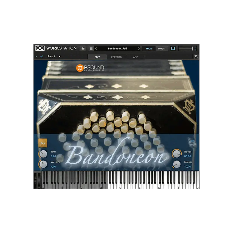 PSound Bandoneon 探戈班多鈕手風琴音源 Plugin (下載版) - 主圖