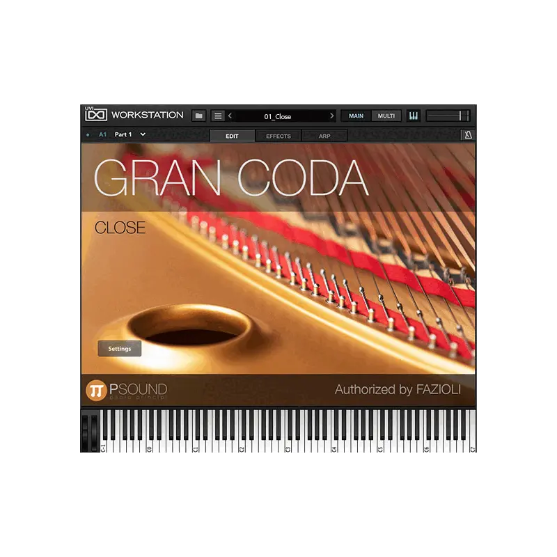 PSound Gran Coda Fazioli F278 平台鋼琴音源 Plugin (下載版) - 主圖