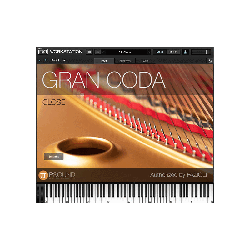 PSound Gran Coda Fazioli F278 平台鋼琴音源 Plugin (下載版) - 產品圖片 1