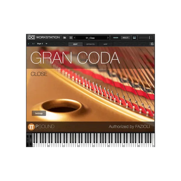 PSound Gran Coda Fazioli F278 平台鋼琴音源 Plugin (下載版) - 音源軟體 Plugin 