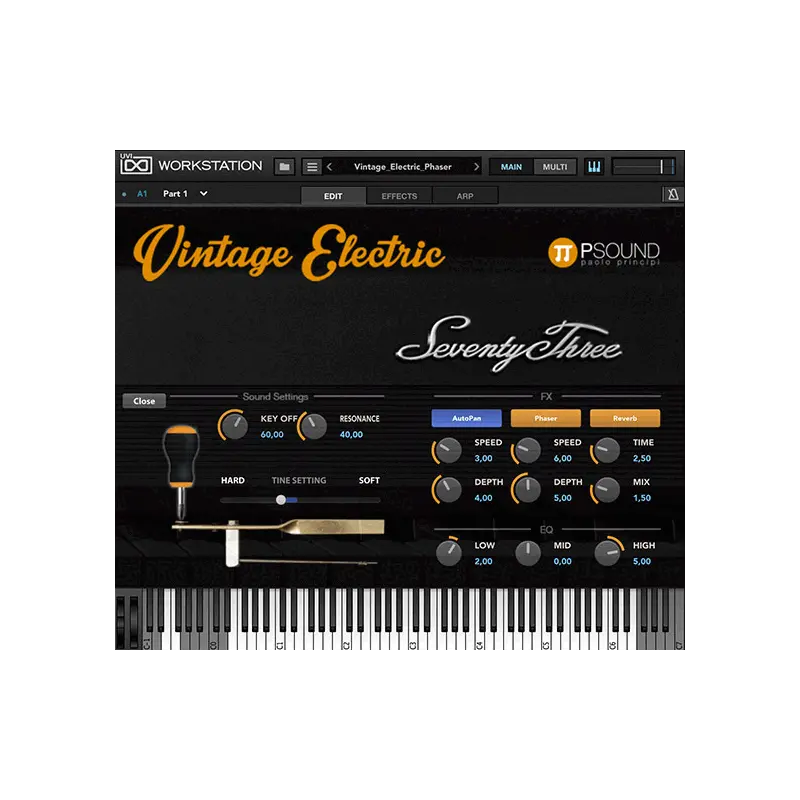 PSound Vintage Electric Fender Rhodes Mark I 電鋼琴音源 Plugin (下載版) - 主圖