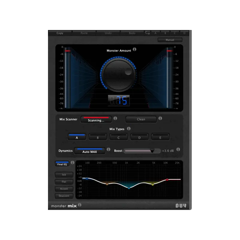DUY Audio Monster MIX 自動混音優化 Plugin (下載版) - 主圖