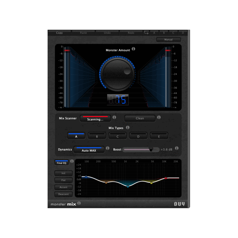 DUY Audio Monster MIX 自動混音優化 Plugin (下載版) - 產品圖片 1