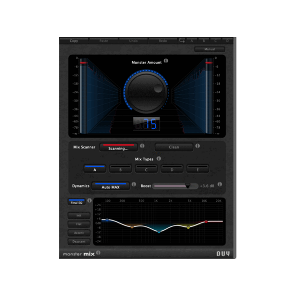 DUY Audio Monster MIX 自動混音優化 Plugin (下載版) - 效果器軟體 Plugin