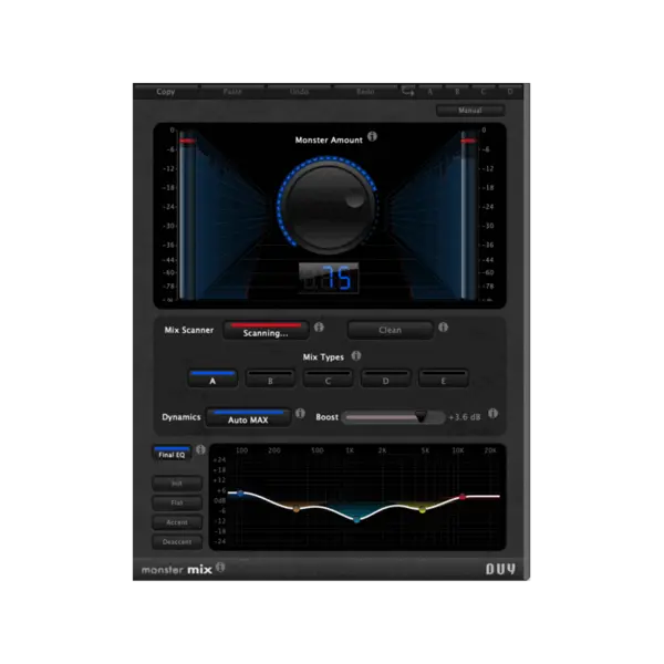 DUY Audio Monster MIX 自動混音優化 Plugin (下載版) - 效果器軟體 Plugin