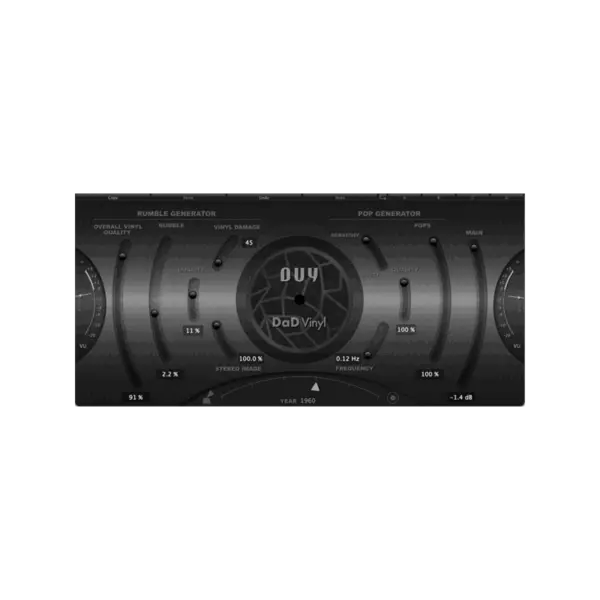 DUY Audio DaD Vinyl 黑膠與蟲膠唱片模擬 Plugin (下載版) - 效果器軟體 Plugin
