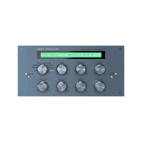 DDMF Envelope 零延遲真立體聲 Reverb 效果器 Plugin (下載版) - 產品圖片 1