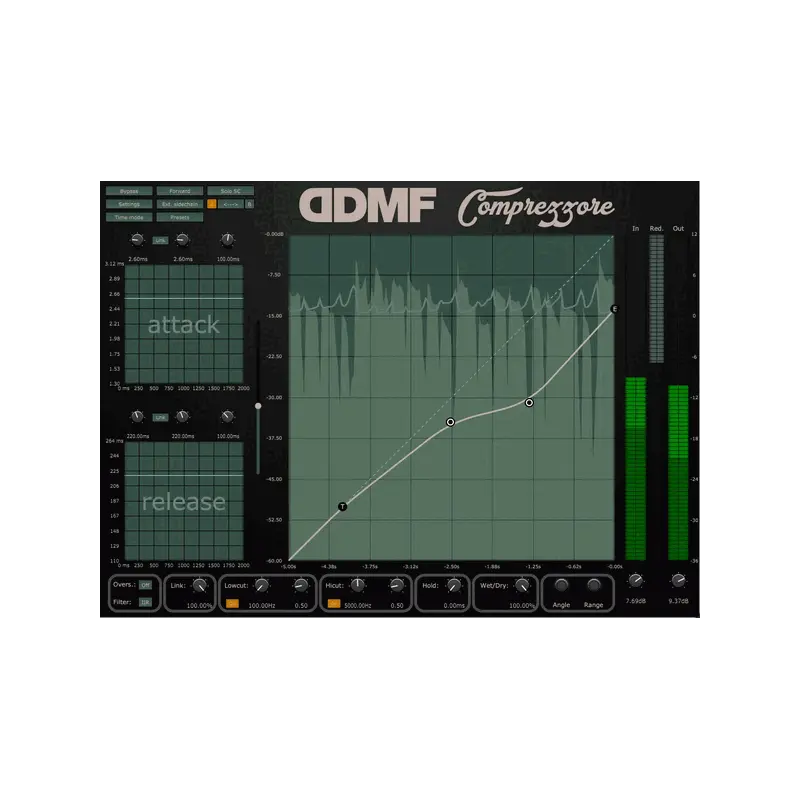 DDMF Comprezzore 可繪製曲線 Compressor Plugin (下載版) - 主圖