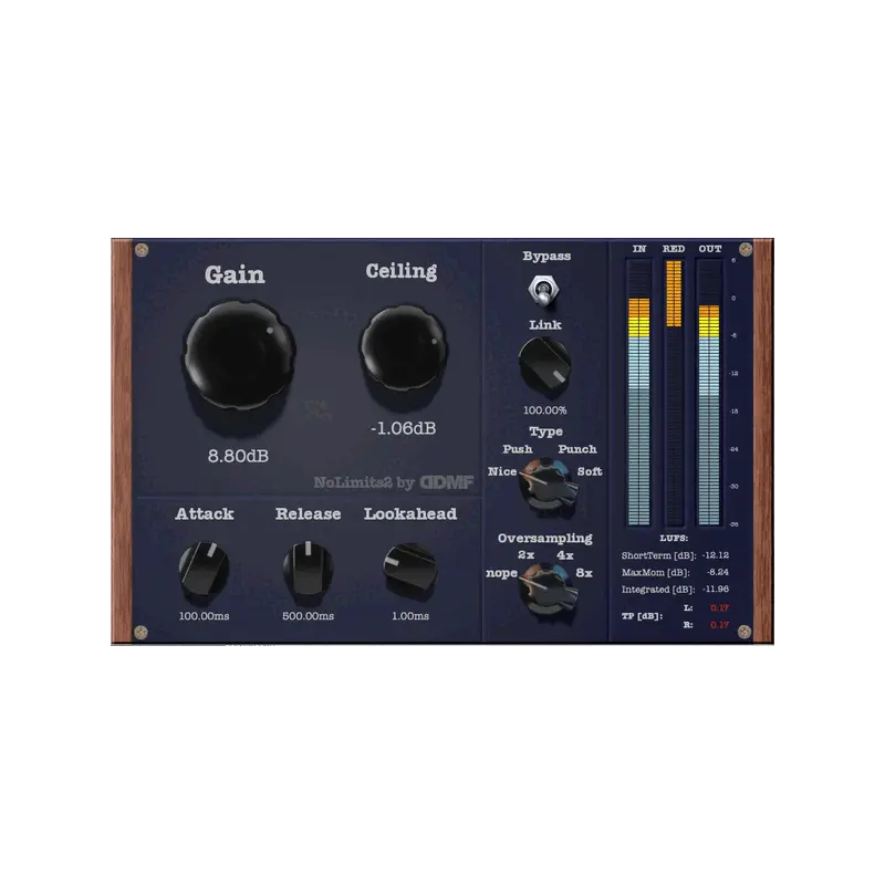 DDMF NoLimits2 Limiter 效果器 Plugin (下載版) - 主圖