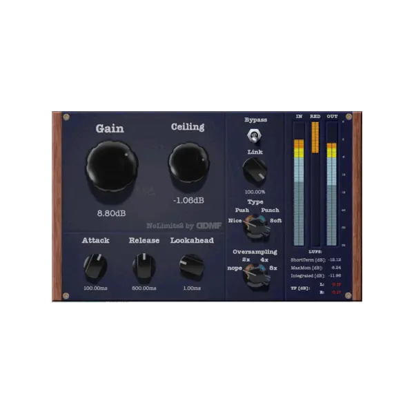 DDMF NoLimits2 Limiter 效果器 Plugin (下載版) - 產品圖片 1