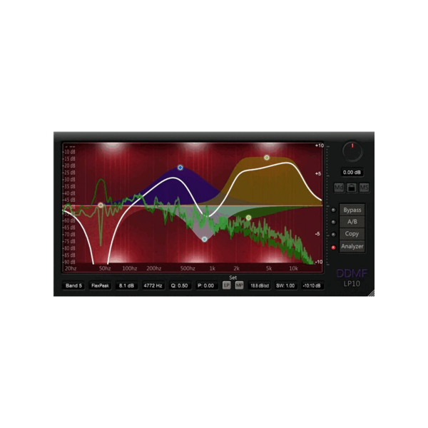 DDMF LP10 線性相位 10 段 EQ 效果器 Plugin (下載版) - 效果器軟體 Plugin