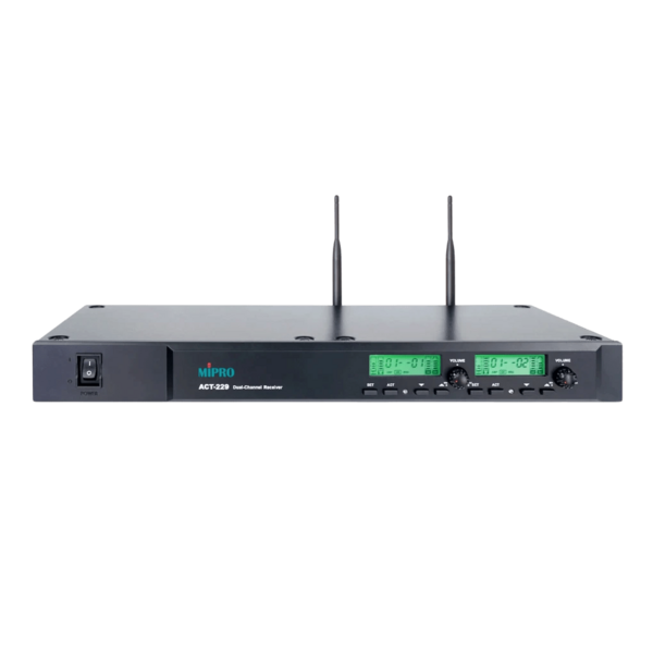 MIPRO ACT-229 UHF 類比雙頻道接收機 29H 無線麥克風系統 - 無線麥克風系統