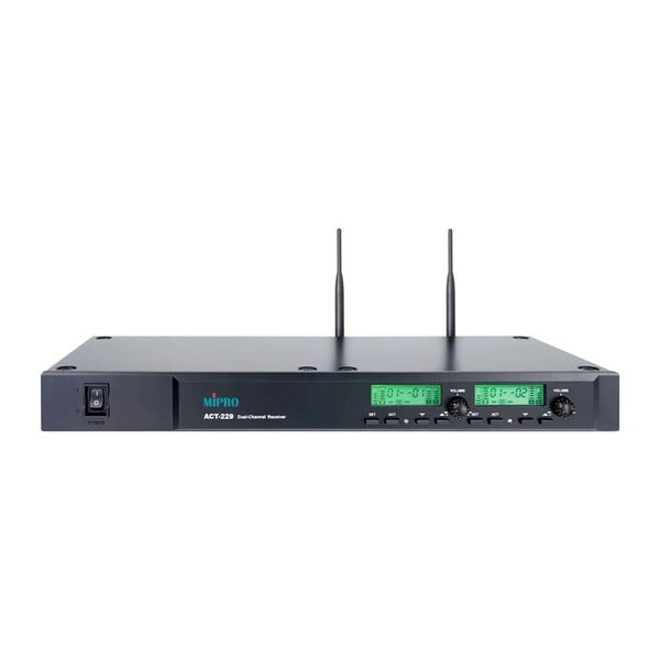 MIPRO ACT-229 UHF 類比雙頻道接收機 29H 無線麥克風系統 - 無線麥克風系統