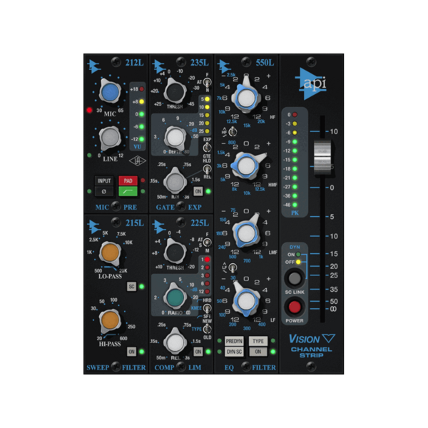 Universal Audio UAD API Vision Channel Strip Collection 主控台通道條 Plugin (下載版) - 效果器軟體 Plugin