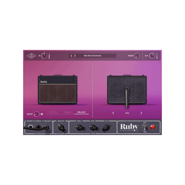Universal Audio UAD Ruby '63 Top Boost Amp 英式音箱模擬 Plugin (下載版) - 效果器軟體 Plugin